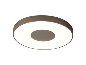 M7690  Coin 100W LED Round  Flush Ceiling Sand Brown